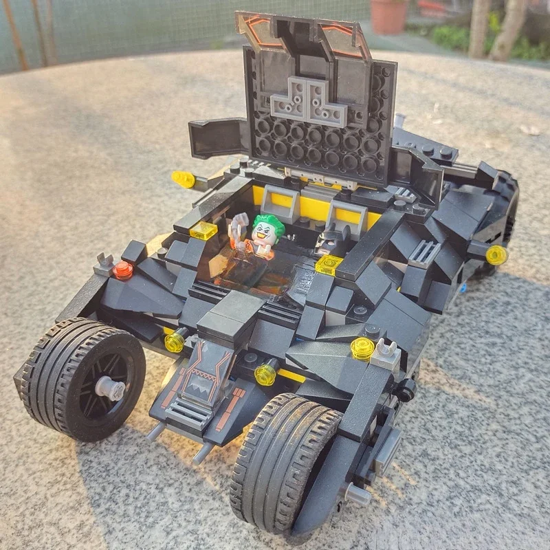 Superheld Night Knight 1989 Batmobil Supercar Modell Bausteine Klassische Fledermaus Motorrad Chariot Ziegel Spielzeug Kinder Für Geschenke