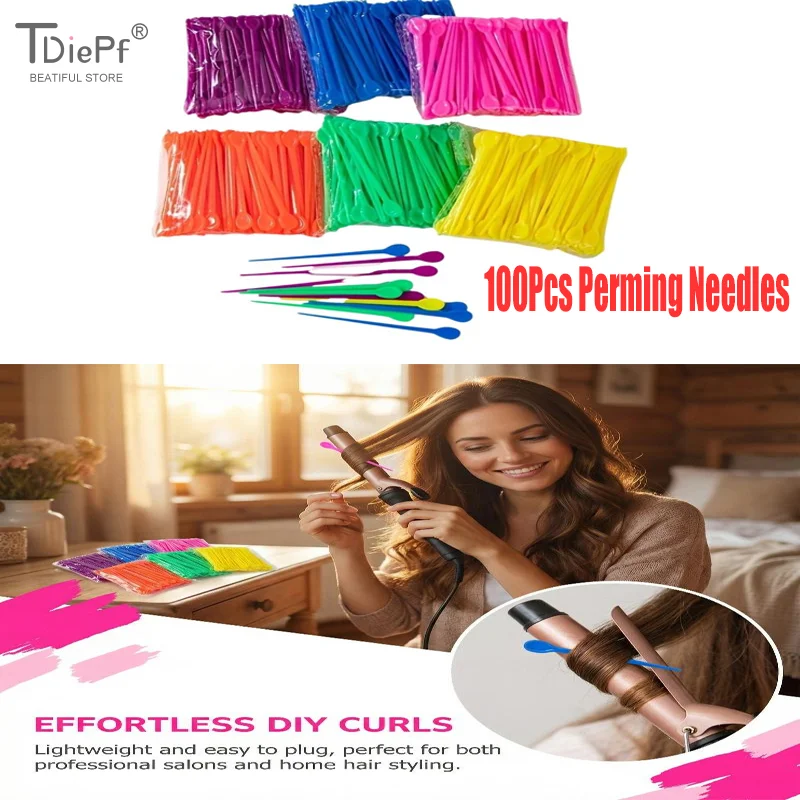 

100 шт. пластиковых игл-зажимов для химической завивки волос, инструменты для парикмахерских, аксессуары для укладки, щипцы для завивки ресниц