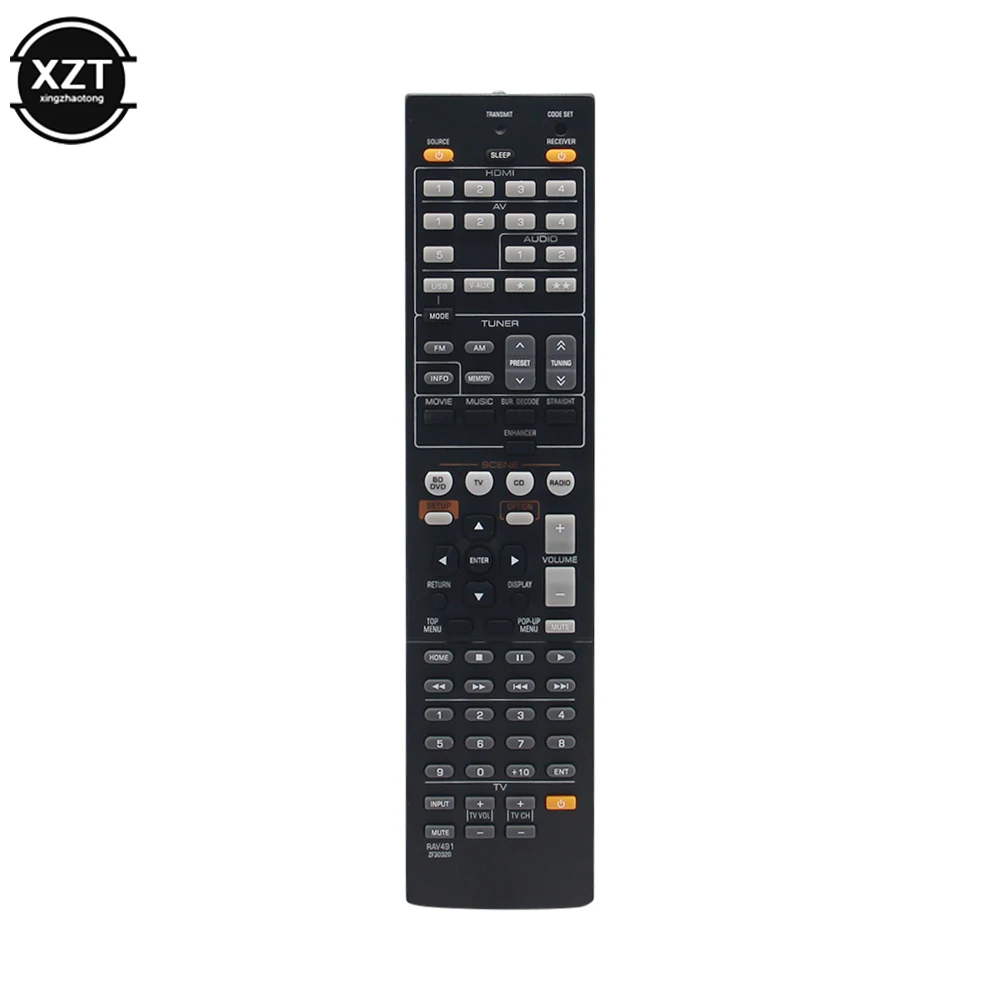 RAV491 ZF30320 Remote Control Replacement For YAMAHA RAV375 RX-V375 RAV494 RX-V479 HTR-4066 RX-V475 Accessories