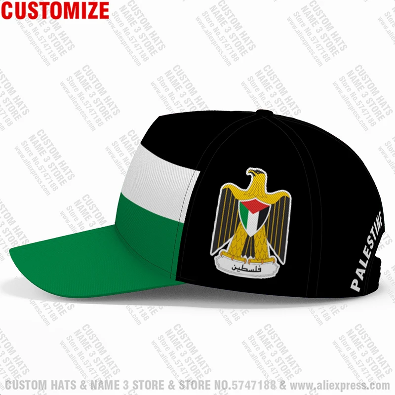 Palestine Baseball Caps Free Custom Name Number Team Logo Palaestina Hats Ple Country Travel Tate Palestina Nation Flag Headgear