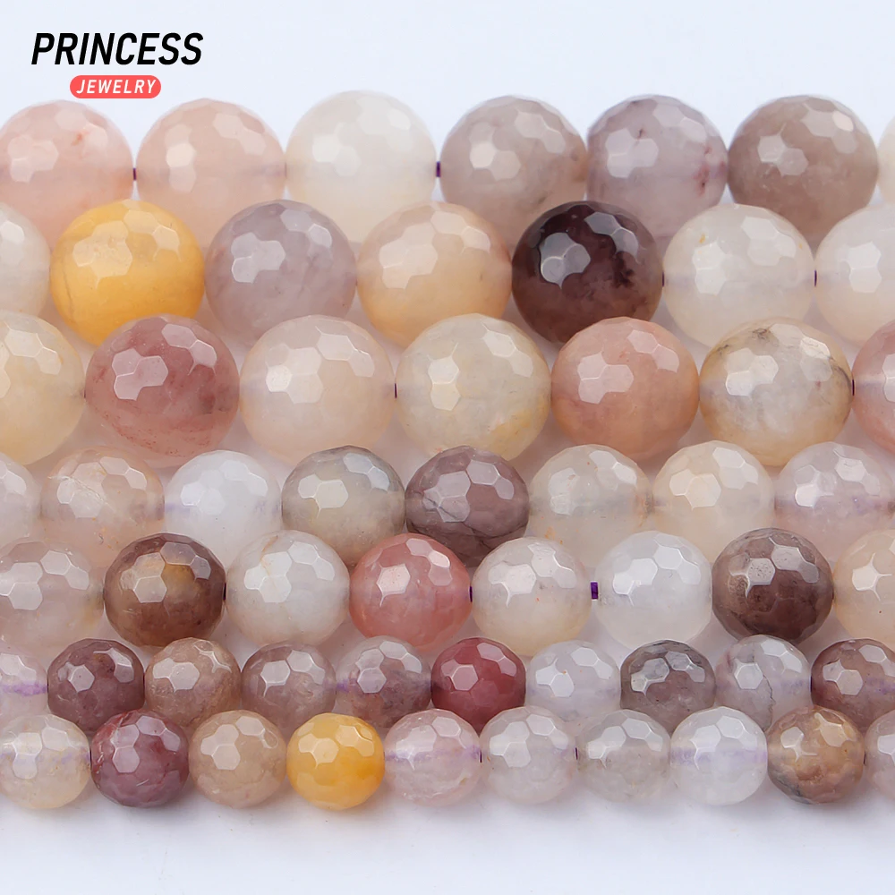 A+ Natural Violite Quartz Faceted 4 6 8 10mm Faceted Beads Loose Gemstone Beads for Jewelry Making Crystal Beads DIY Accessories