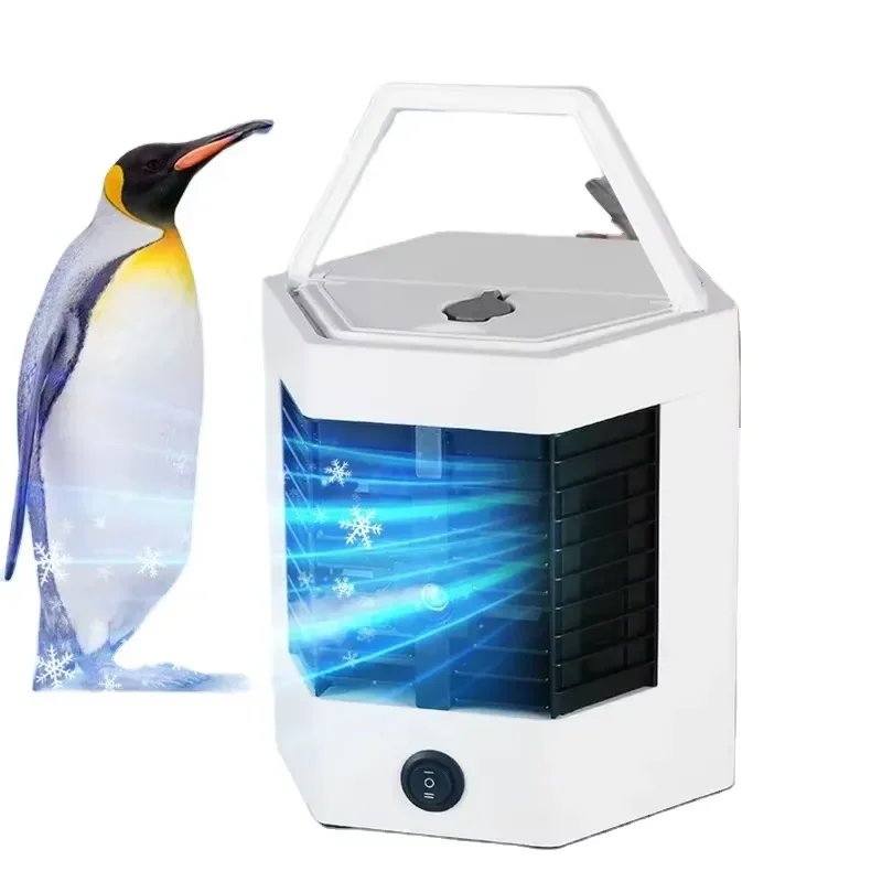Mini Portable Air Conditioner Air Cooler Fan USB Water Cooling Fan Mini Conditioning for Home Office Mobile Air Conditioner