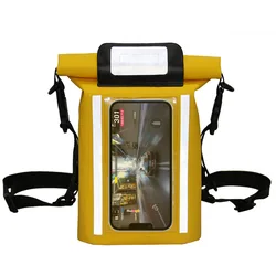 Waterproof Dry Bag 3L Roll Top Waterproof Backpack Phone Pouch for Cycling Boating Camping Swimming Beach Fishing Rafting Travel