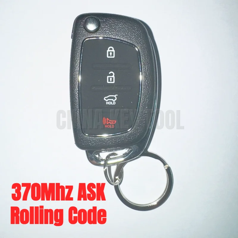 Universal Remote Control 370Mhz ASK Car Alarm Rolling Code White Light 4 Buttons