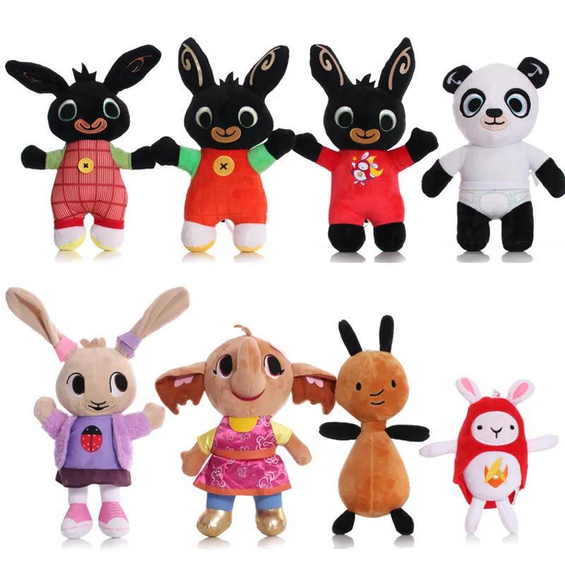 Cartoon Rabbit Toys 15-27CM Plush Doll Figure Toy Soft Stuffed Animals Bings Toys Children Decoration Birthday Christmas Gifts