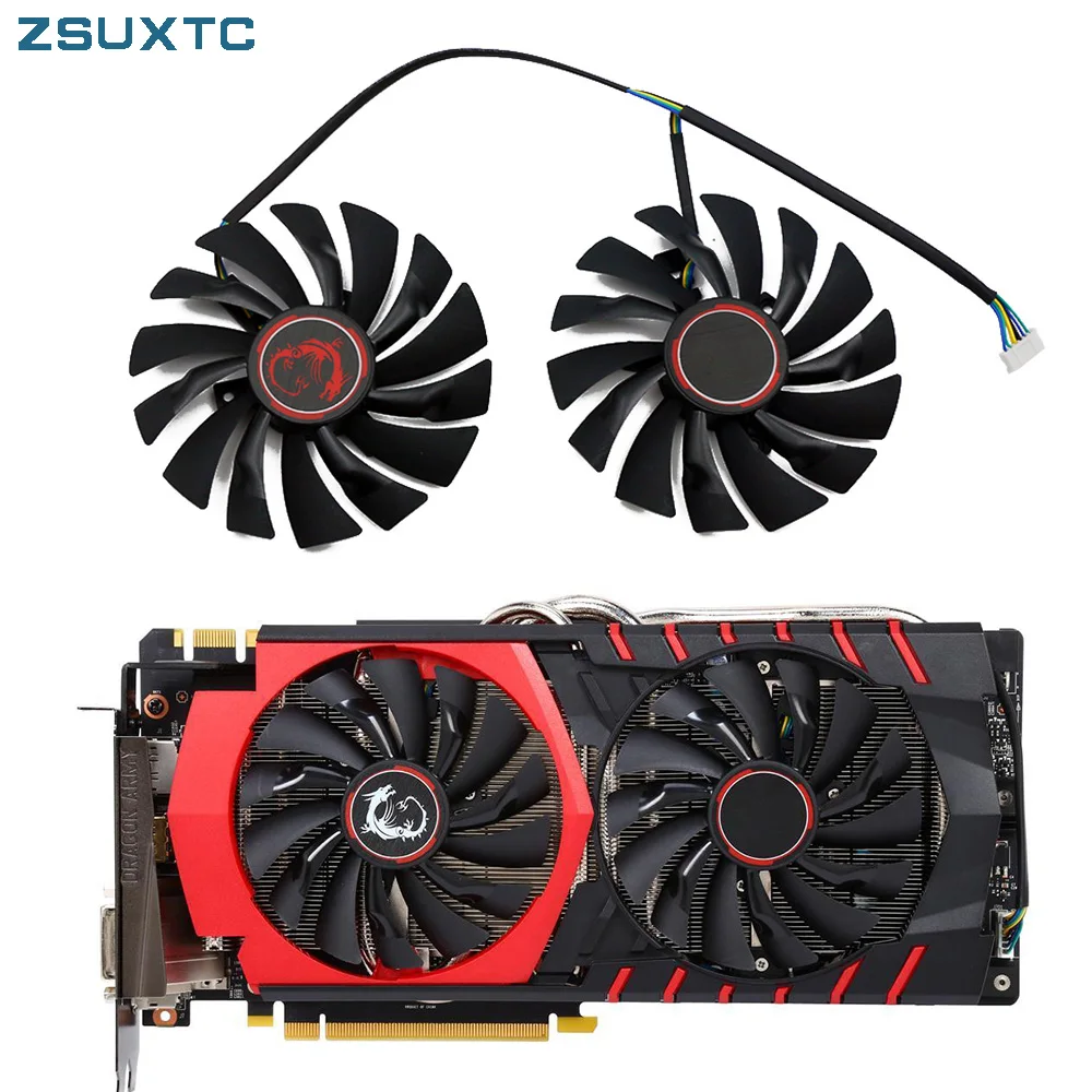 95MM Repairist GPU GTX 980 Radiator cooler fan cooling MSI GTX980 GAMING video VGA Graphics Card As Replacement