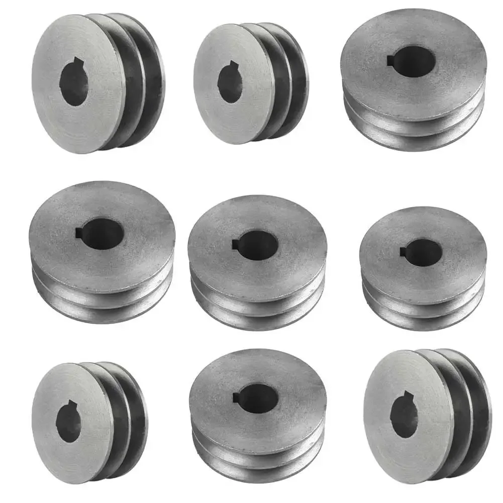 High performance V Belt Pulley Double Slot A Type Motor Accessory Cast Iron Material Various Sizes from 50mm 100