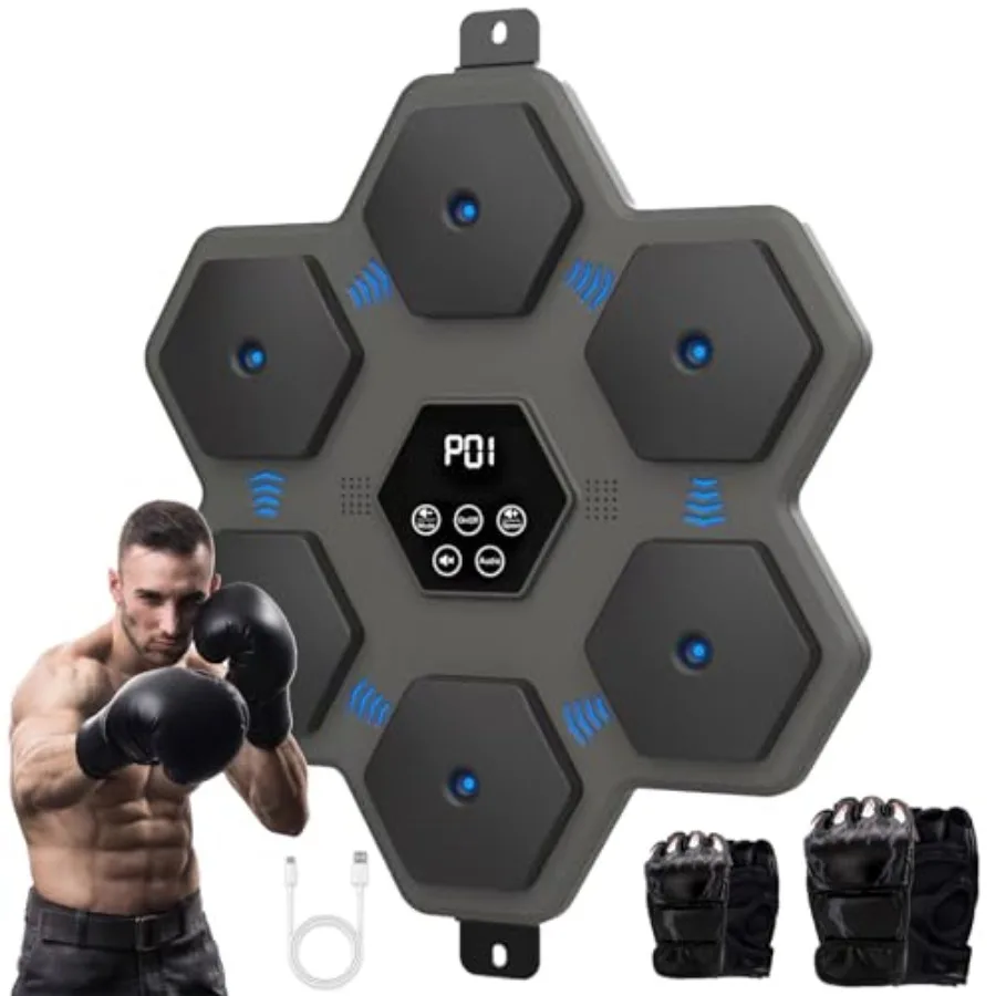 

Музыкальный боксерский тренажер с Bluetooth для настенного крепления, умное оборудование для любителей бокса