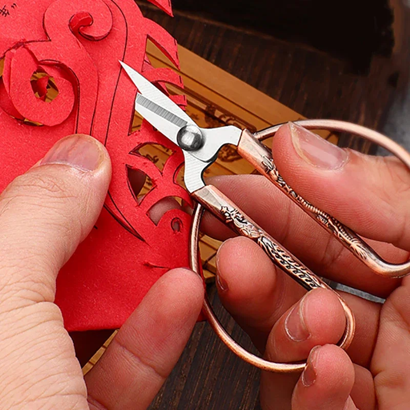 Embroidery Scissors Rainbow Stork Scissors Stainless Steel Small Craft Scissors Dressmaker Shears for Embroidery Sewing