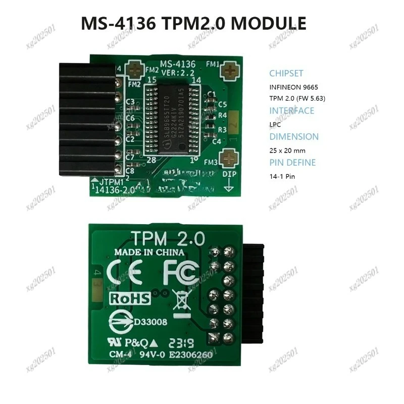 TPM2.0 Trusted Platform Module Secure Hardware Encryption MS-4136 MS-4462 - Data Protection Key Management