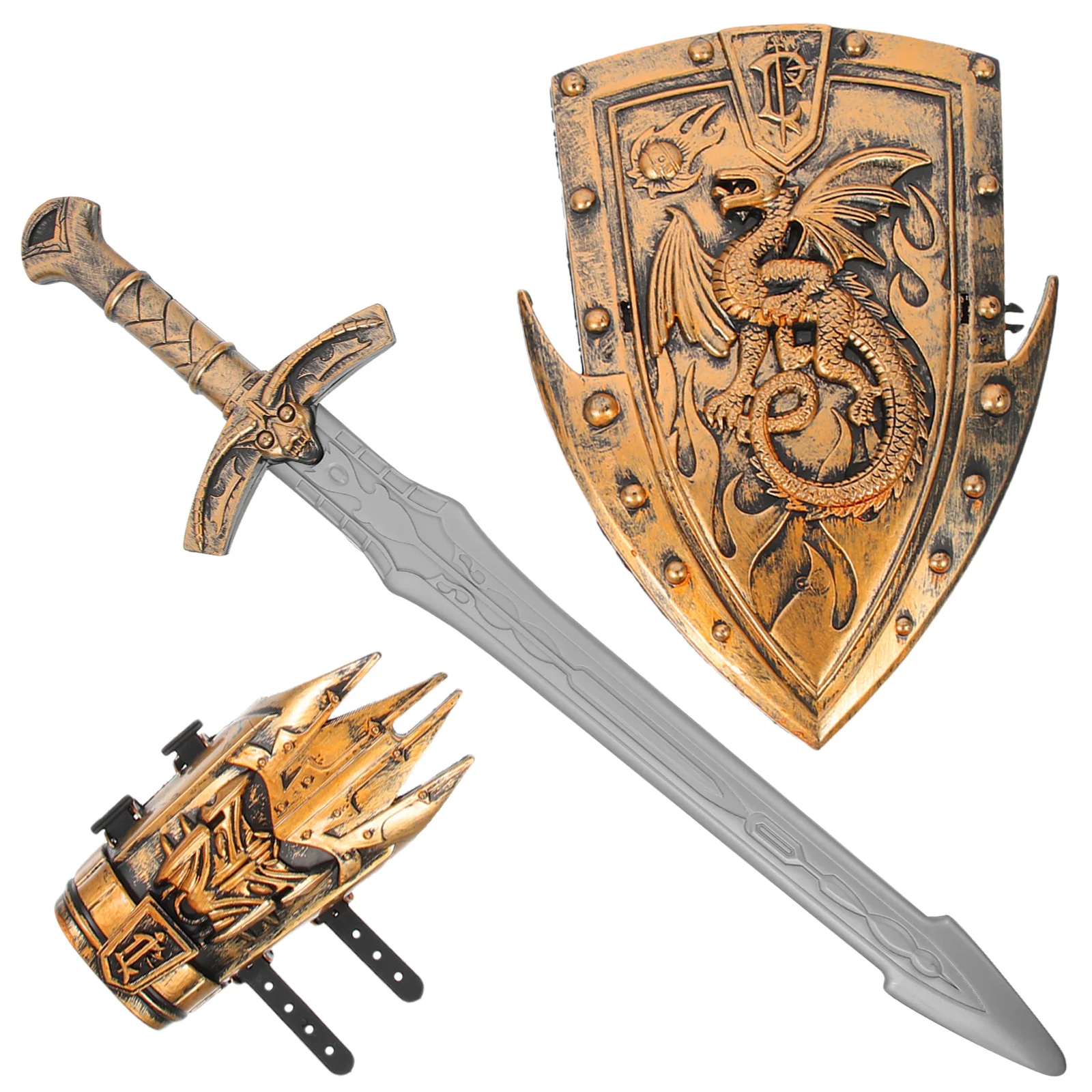 1Set Children's Battle Costume Kit Kids Role Playing Cosplay Props Performance Accessories