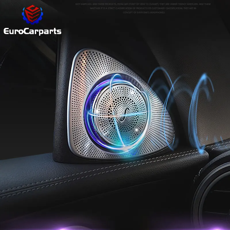 2014~20y S class W222 car interior accessories kits decoration triangle electronic tweeter speaker with LED for Mercedes Benz