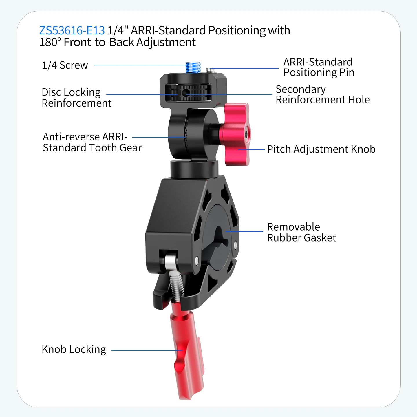 Für Gopro 13, für DJI Action OSMO 360 Fahrrad-Motorrad-Lenkerhalterung, Kamera-Schnellverschluss-Halterung, Insta360 X6 Ace Pro Halterung – Detail 15