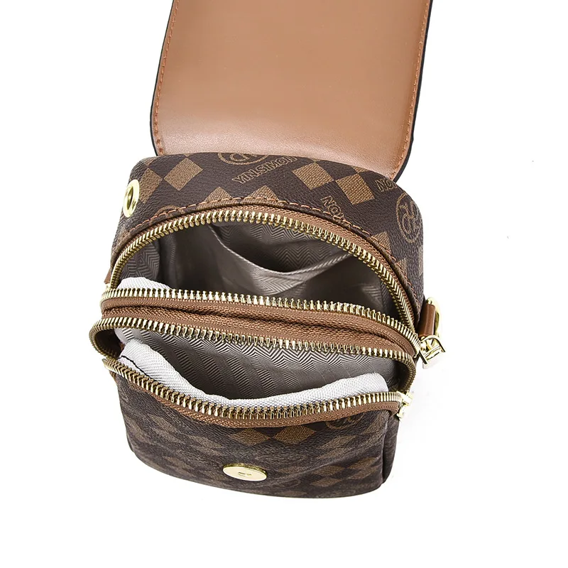 Fashion and Casual PU Soft Leather Women's Shoulder Crossbody Bag, Mini Mobile Phone Change Storage Bag