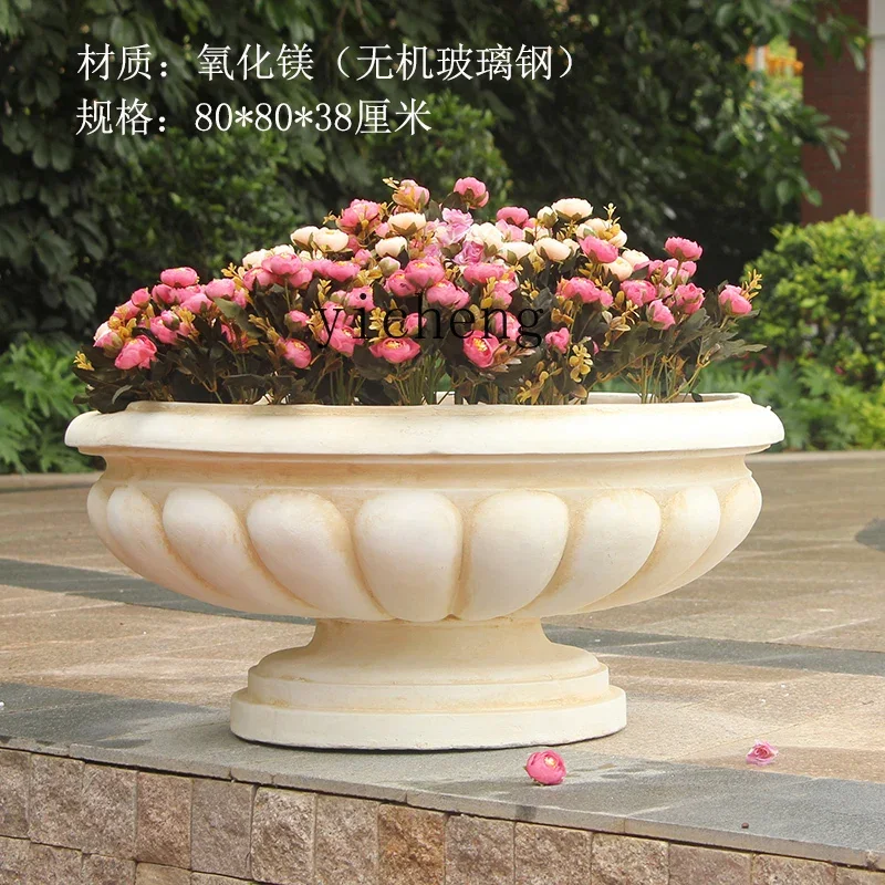 LYY  Garden Garden Balcony Flower Pot Simple Landscape Decoration Creative Green Plant Planting Floor Flower Pot