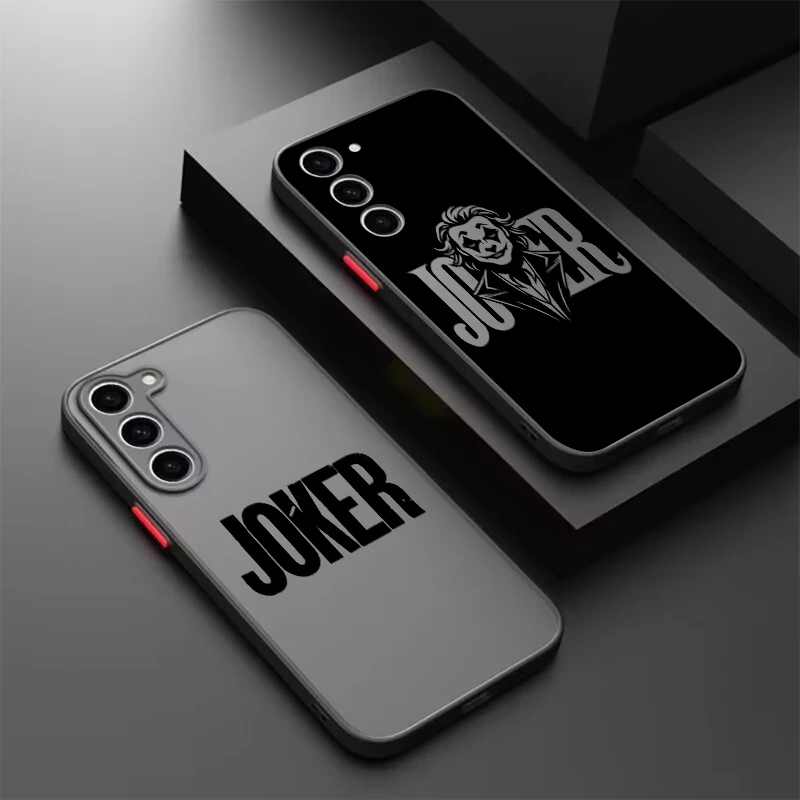 J-Jokers Luxury Anime Art Frosted Translucent For Samsung A53 A52 A33 A32 A51 A71 A21S A13 A73 A50 A22 A12 5G TPU Phone Case