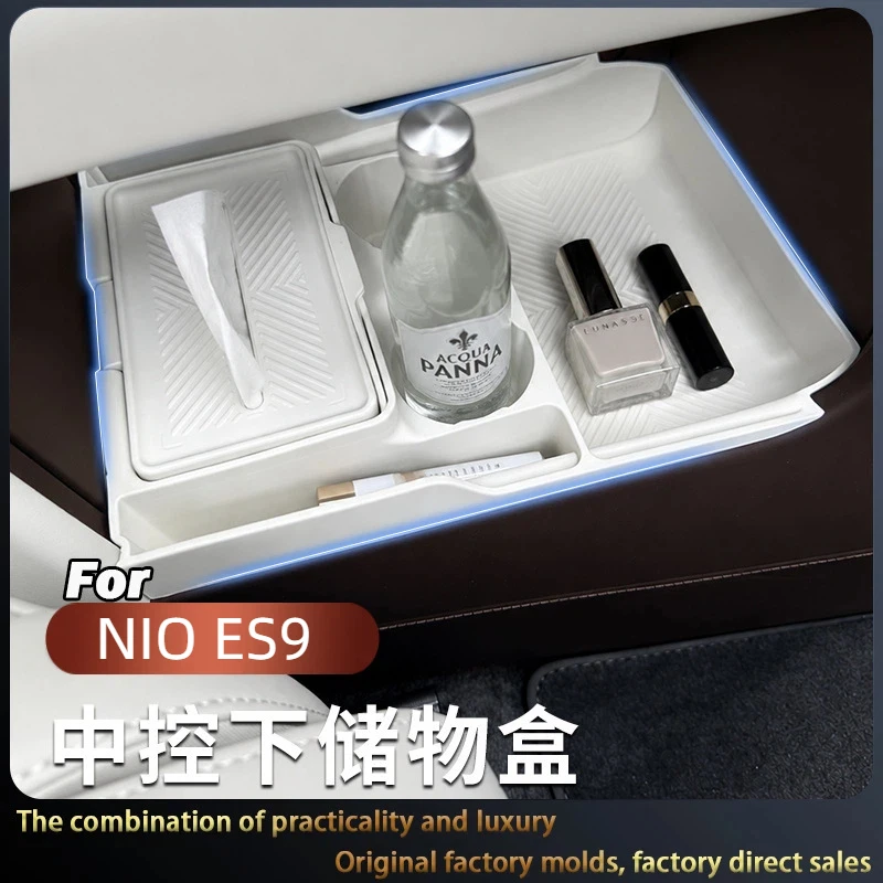 Suitable for NIO ES9 Special Storage Box Under the Central Control, Practical Modification Accessories, Interior Decoration