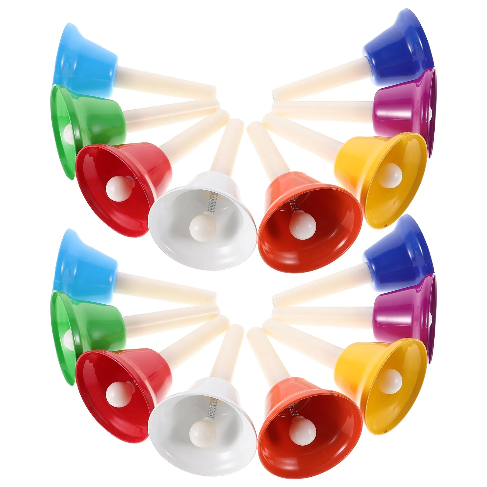 

16 Pcs Musical Education Bells Percussion Activity Special Celebration Metal Plastic Fun Child