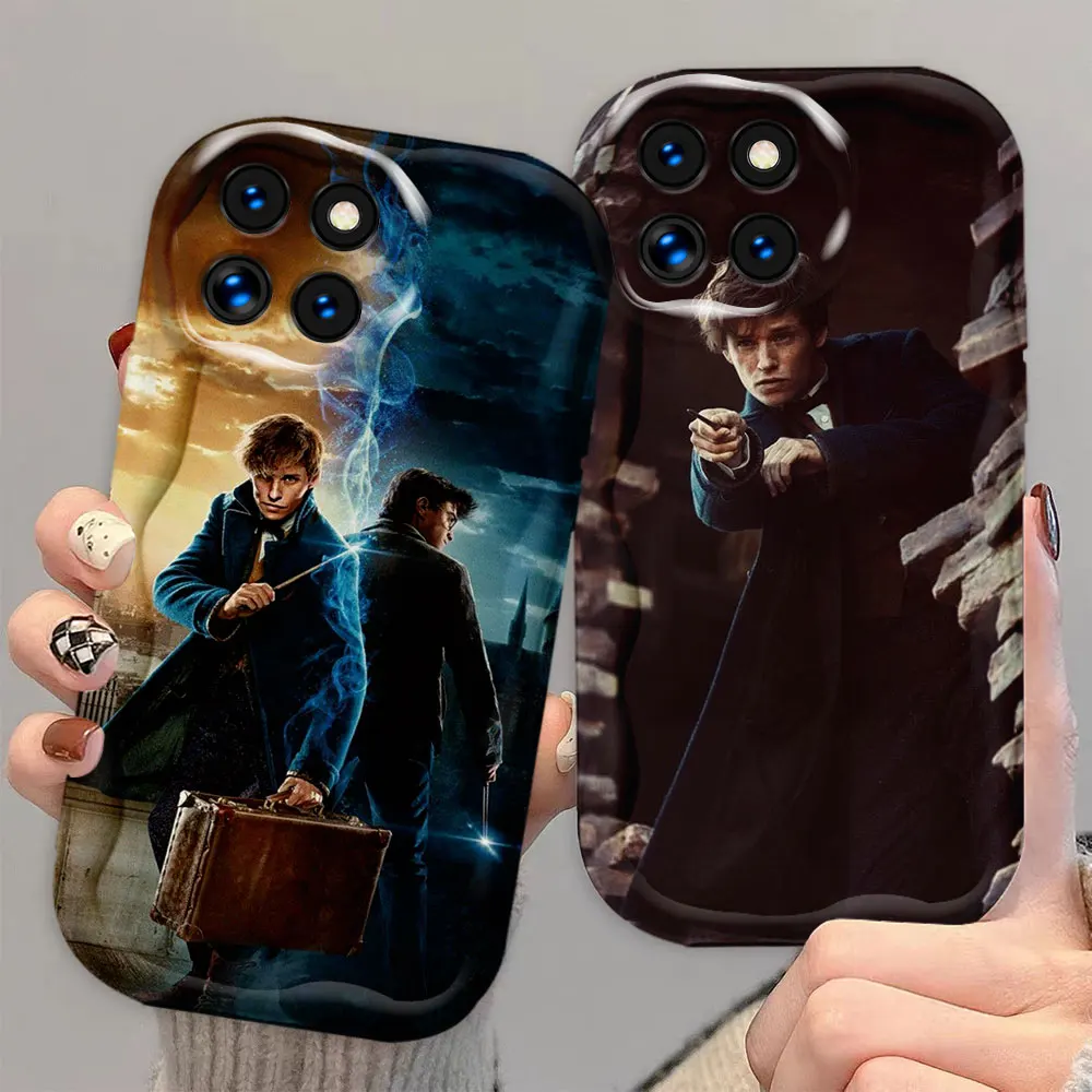 Fantastic Beasts and Where To Cream White Curve Mobile Phone Case For XIAOMI POCO M6 F6 X6 X5 M4 X4 F4 X3 GT NFC M3 G3 PRO 5G