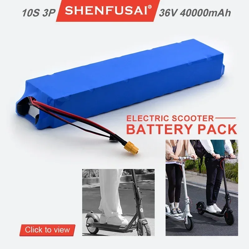 

Original lithium-ion rechargeable battery 10s3p 36V/500/750W, suitable for bicycles, Xiaomi scooters, motorcycles 40000mAh