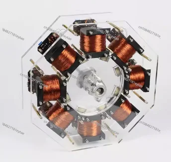 

8-Stage Stator Brushless Internal Rotor Large-Scale Bedini Motor Pseudo-Perpetual Motion