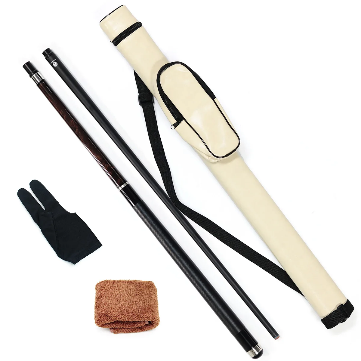 اقتصادية قسط الجودة 58 بوصة البلياردو ألياف الكربون تجمع جديلة مجموعة/تسعة كرات البلياردو اكسسوارات كومبو للبيع