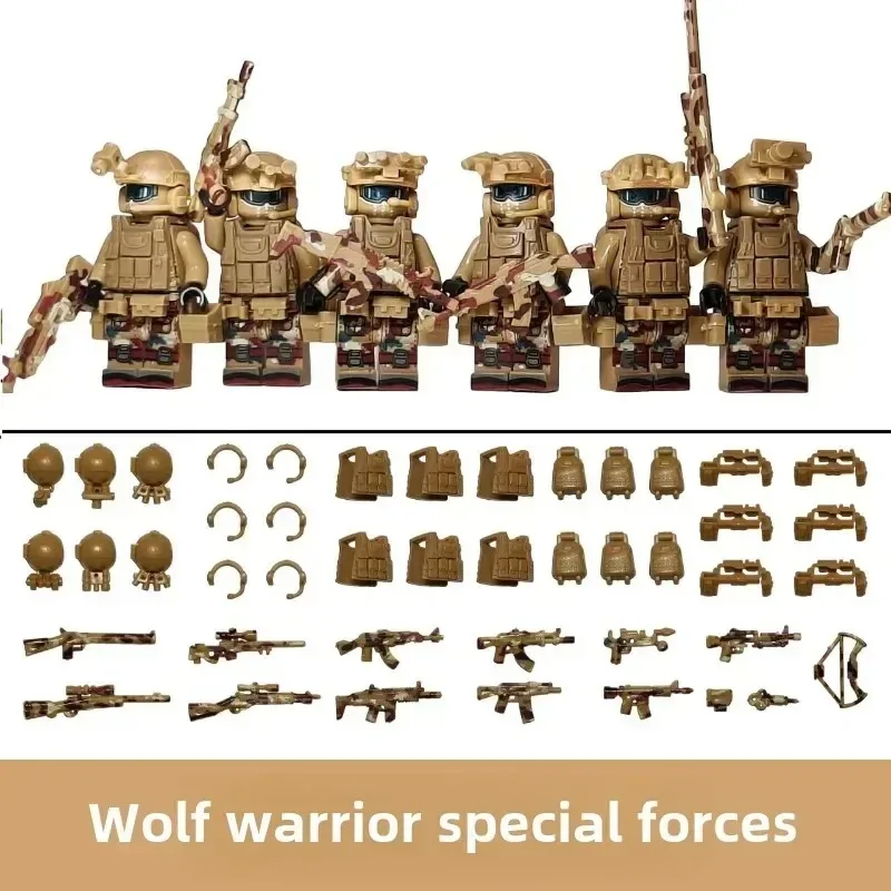 子供用ビルディングブロックおもちゃミニフィギュアヒューマノイド人形漫画のキャラクター誕生日プレゼント子供のための教育プレイセット