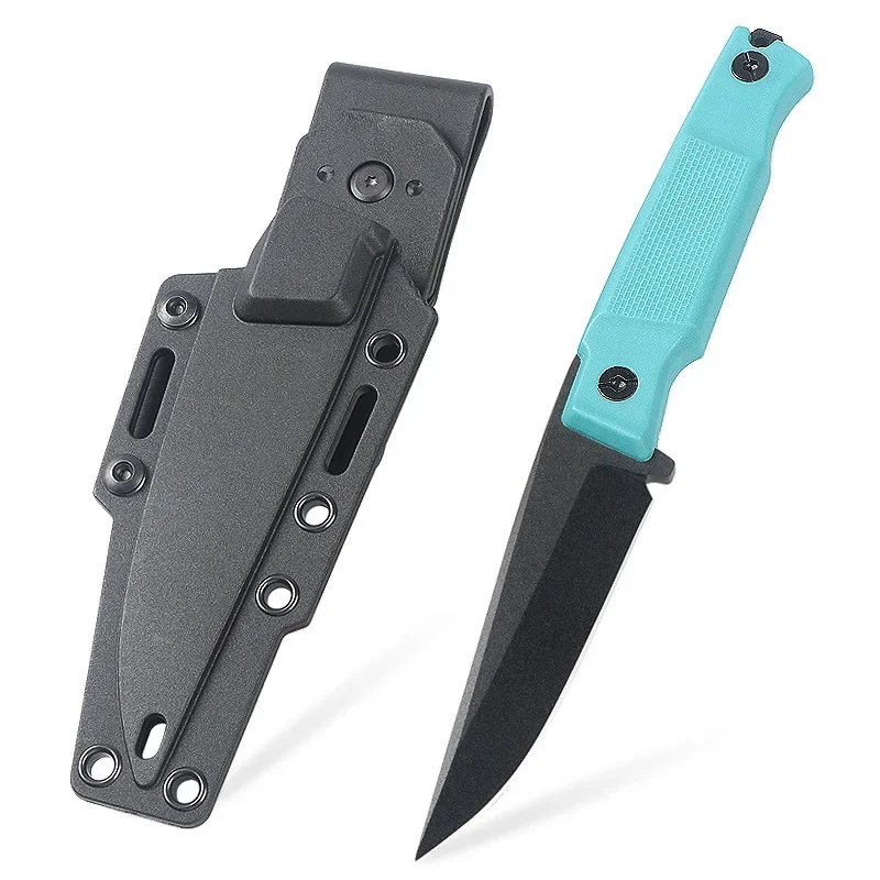 KB 5500 Многофункциональный маленький прямой нож с лезвием 9Cr13Mov, нейлоновая ручка из волокна, незаменимый для кемпинга, барбекю, вечеринок