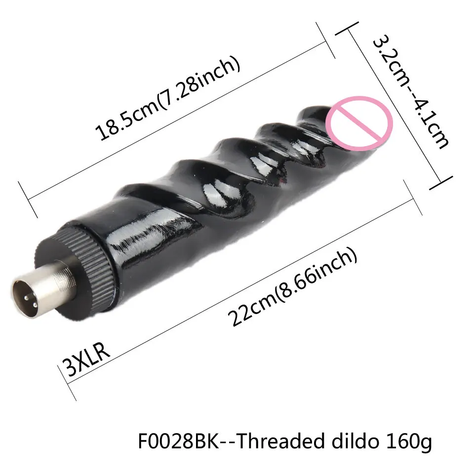 FREDORCH 3XLR Sex machine Attachment dildo Vibrating Dildo black Big Bendable Dildo Male Masturbation Cup for sex machine