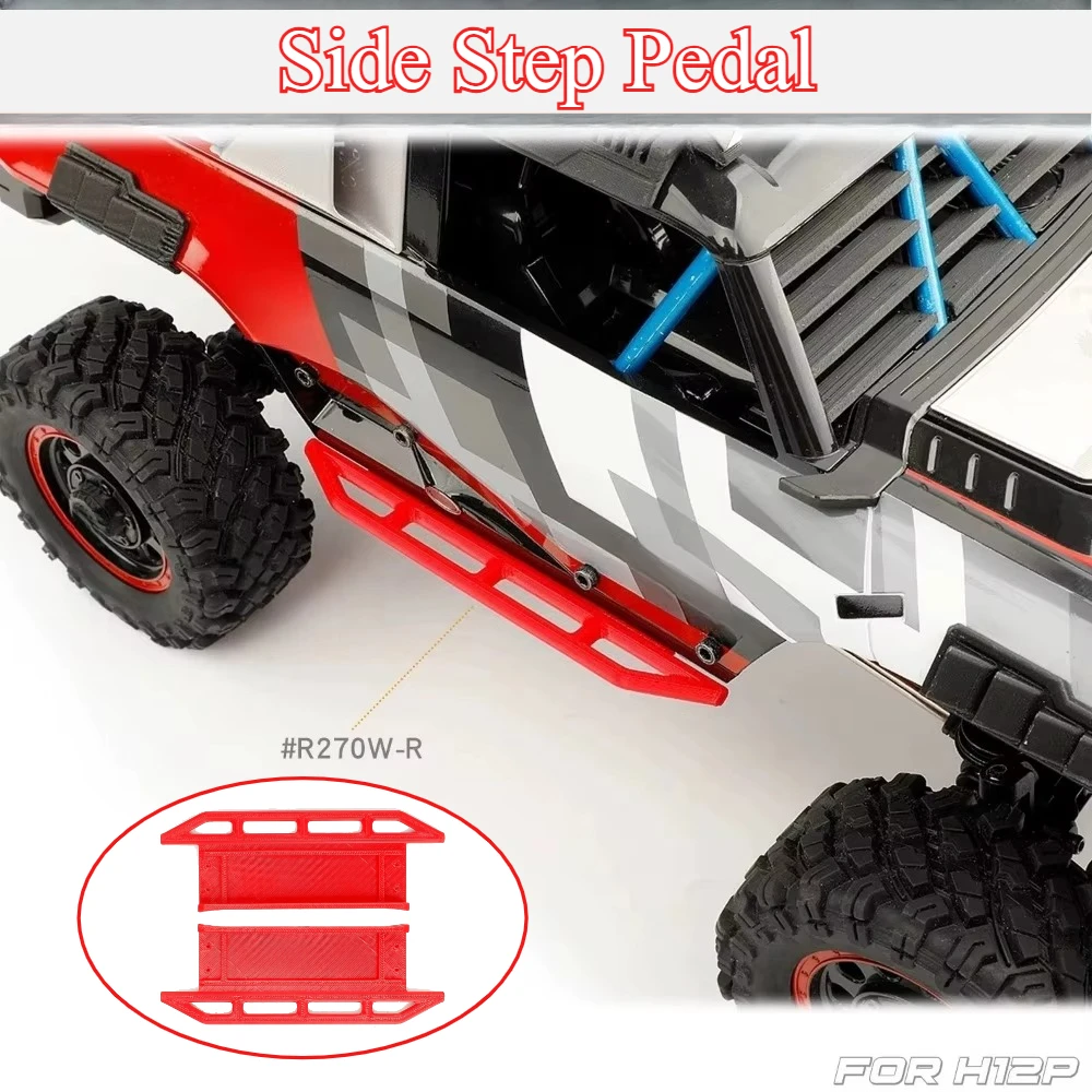 For 1/12 MJX H12P RC Crawler Custom Size Side Bar Side Skirt Guard Body Shell Protection Upgrade Parts RC Vehicle Accessories