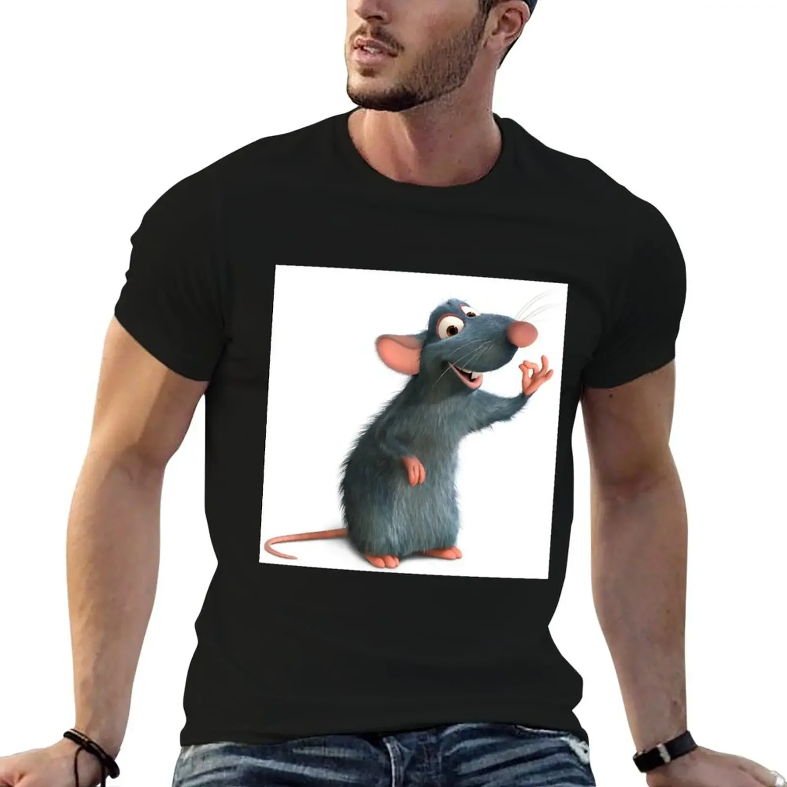 Ratatouille Fitted Scoop T-Shirt graphic t shirts animal prinfor boys quick drying mens graphic t-shirts hip hop