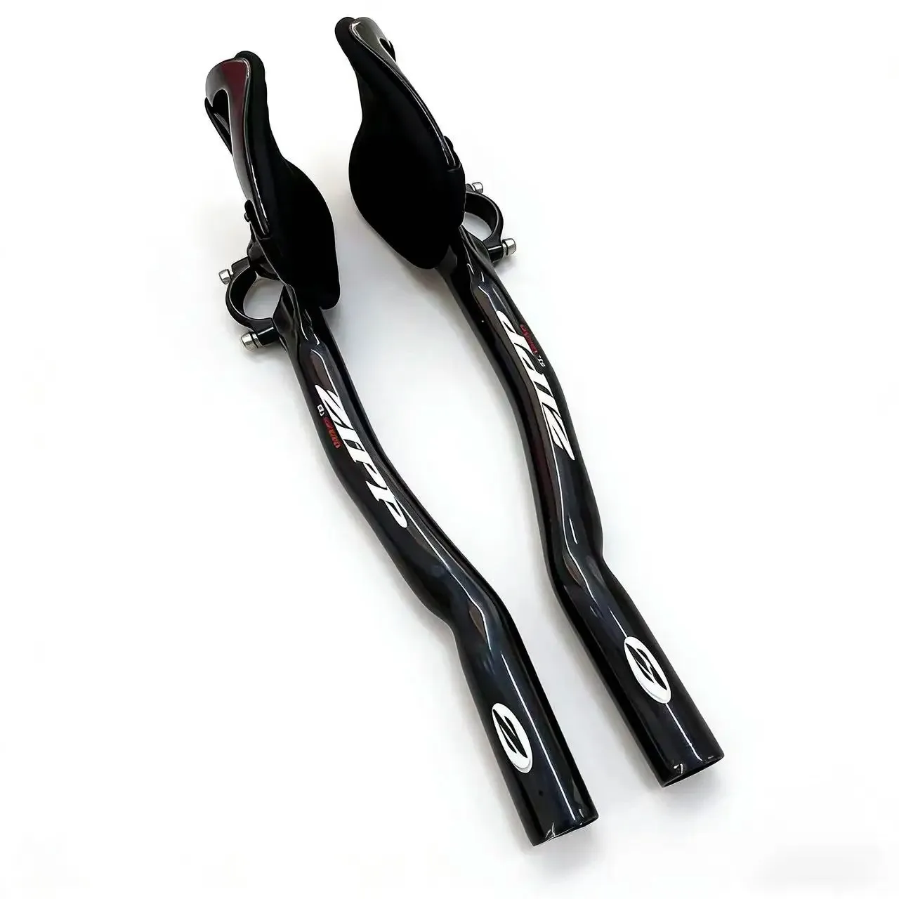 ZIPP Vollcarbon-Rennrad-Lenker 31,8x340mm Aero Carbon TT Lenker für Straßenrennen UD Glänzend