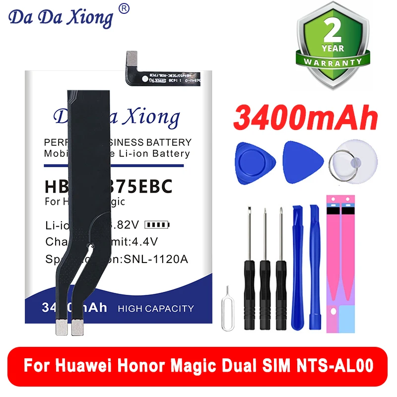 

High Quality 3400mAh Battery HB465375EBC For Huawei Honor Magic, Honor Magic Dual SIM, NTS-AL00 + Kit Tools