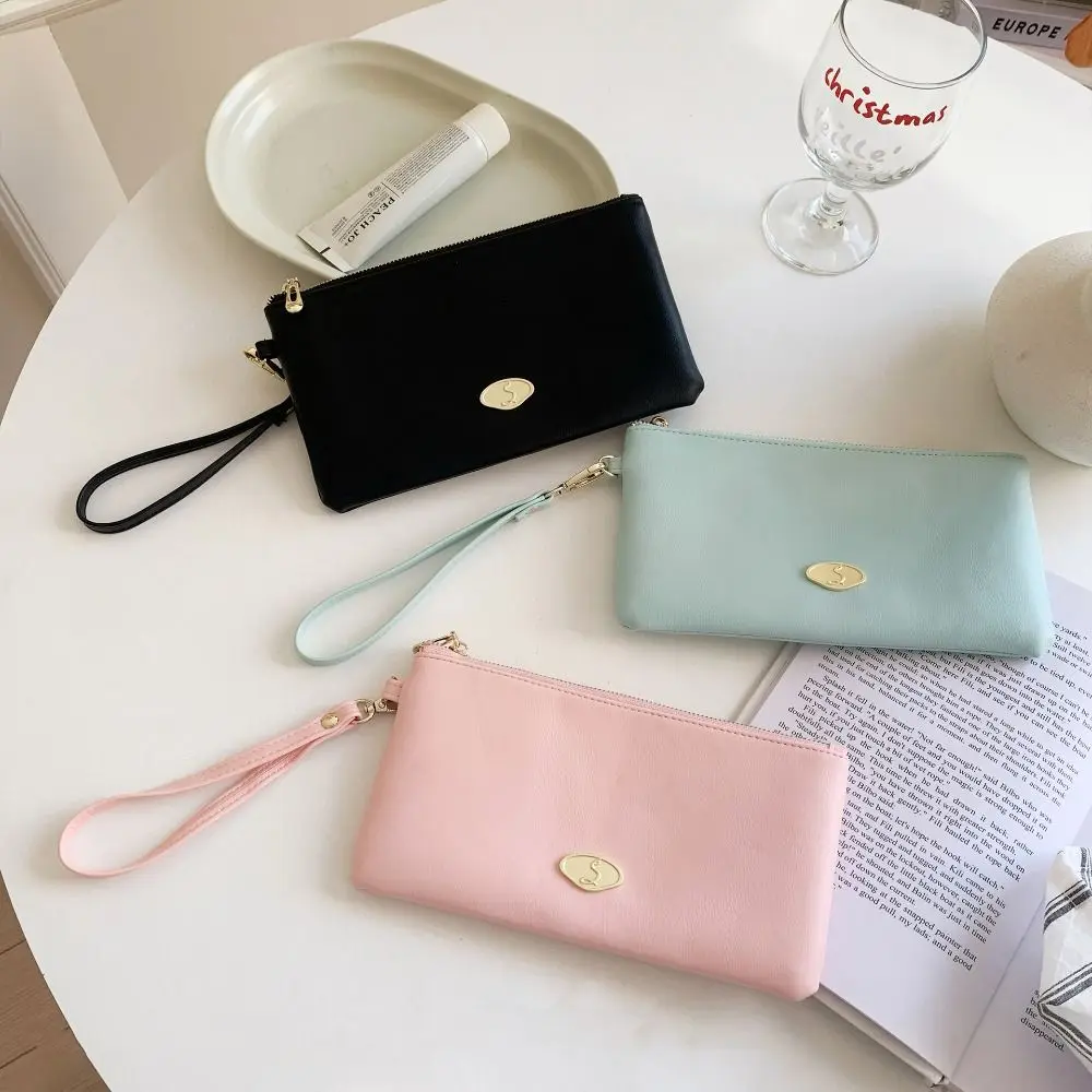 

Portable Luxury Women Clutch Bag Square Large Capacity PU Long Wallet Mobile Phone Pouch Coin Purse Evening Banquet Bag Daily