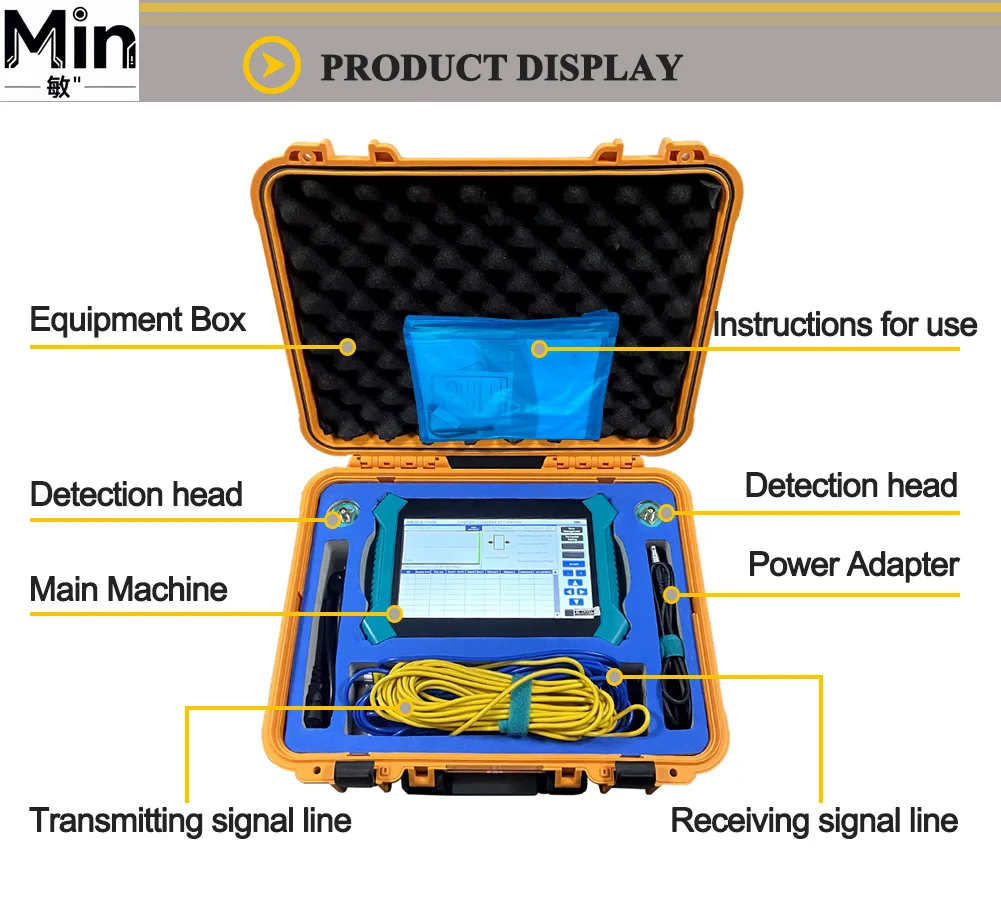 Professional Ultrasonic Pulse Velocity Tester UPV Meter for Concrete NDT Non-destructive Testing