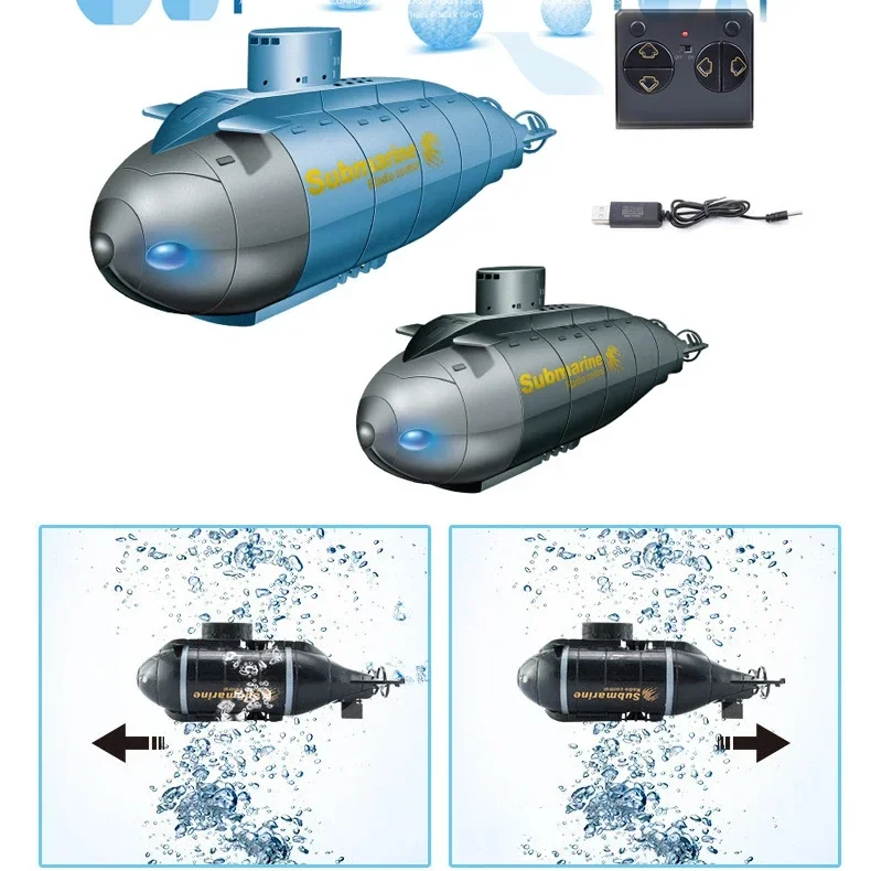 Remote Control Submarine Fish Tank Aquarium Toys for Kids Children Rc Boat Under Water Toy Boy Electric Ship Girl 6 8 Years Old