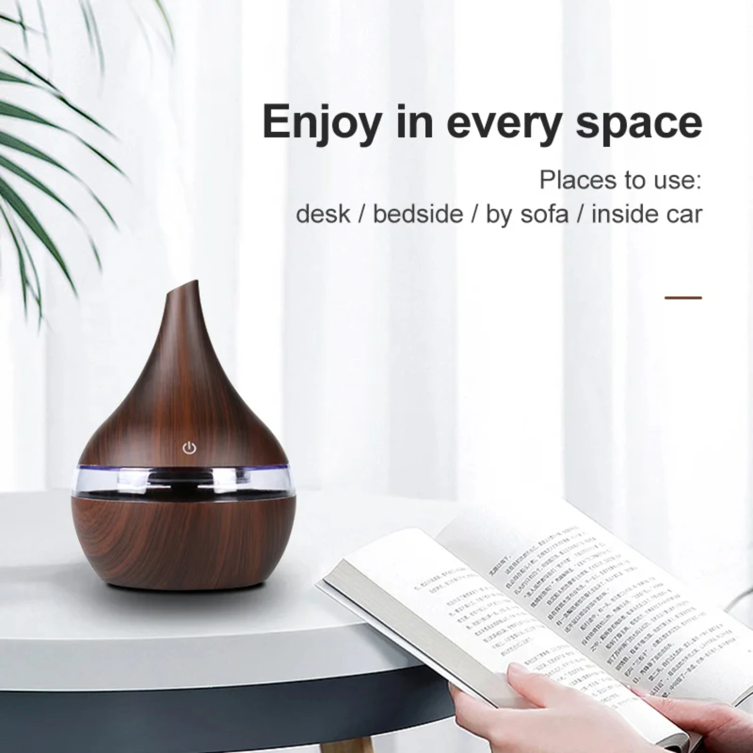 

Ultra-Quiet Advanced Humidifying Technology 2023 Latest Wood Grain Humidifier - Create a Peaceful Environment with 300ml Capacit