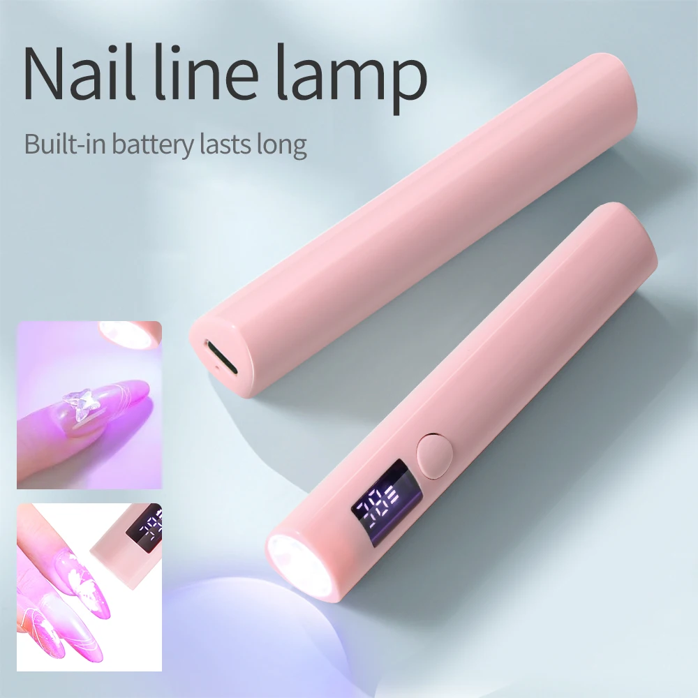 HALAIMAN Smart Timing Screen Nail Lamp Fast Drying All Gel Uv Led Lamp Usb Cable Rechargeable Drying Lamp Nail Art Equipment