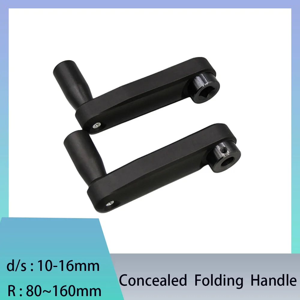 

1Pcs Hidden Folding Handle Circular Hole Square Hole Dia10mm-16mm Handle Length 80mm-160mm For Industrial Machinery