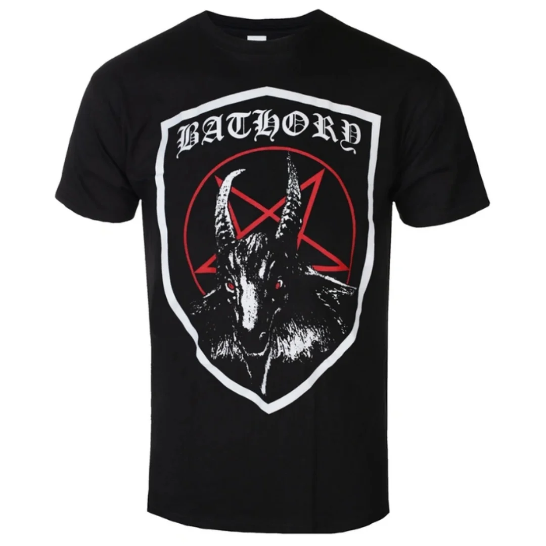 BATHORY - SHIELD Patterned Inspired Printed T-shirts for Men and Women Universal Classic Band Fan T-shirts