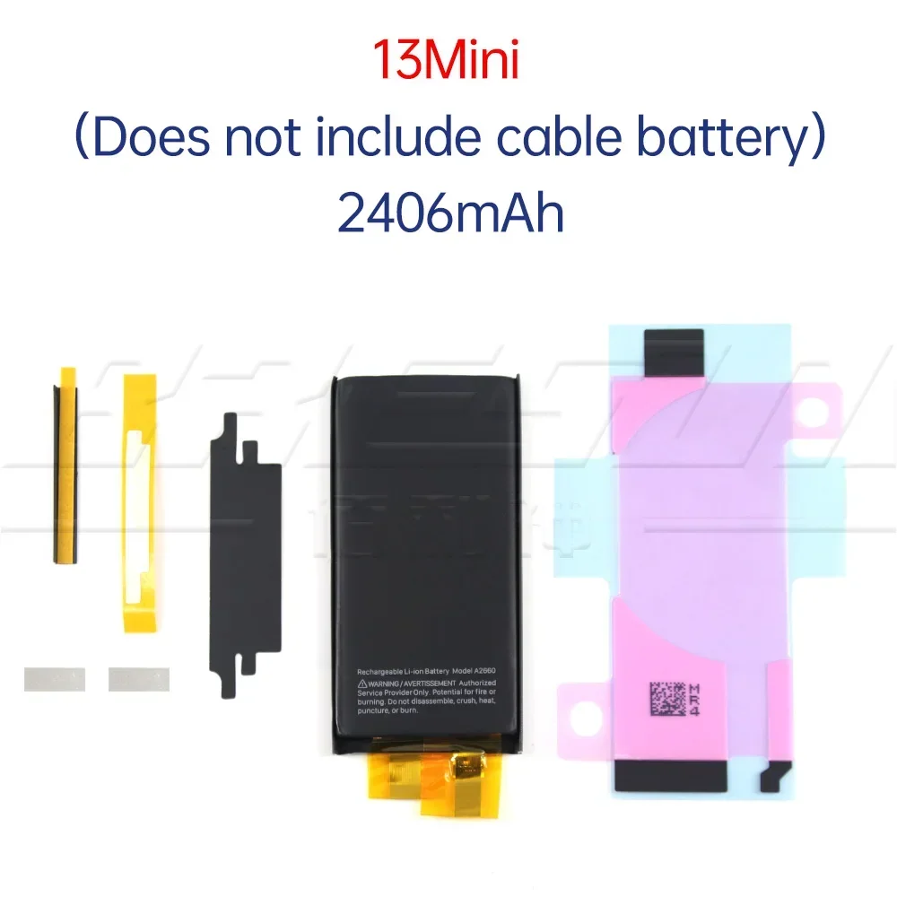 NEW Rechargeable Battery Cell No Without Flex For iPhone XR X Xs 11 12 13 14 15 Pro Max Mini SE 2 For Apple Battery Cell