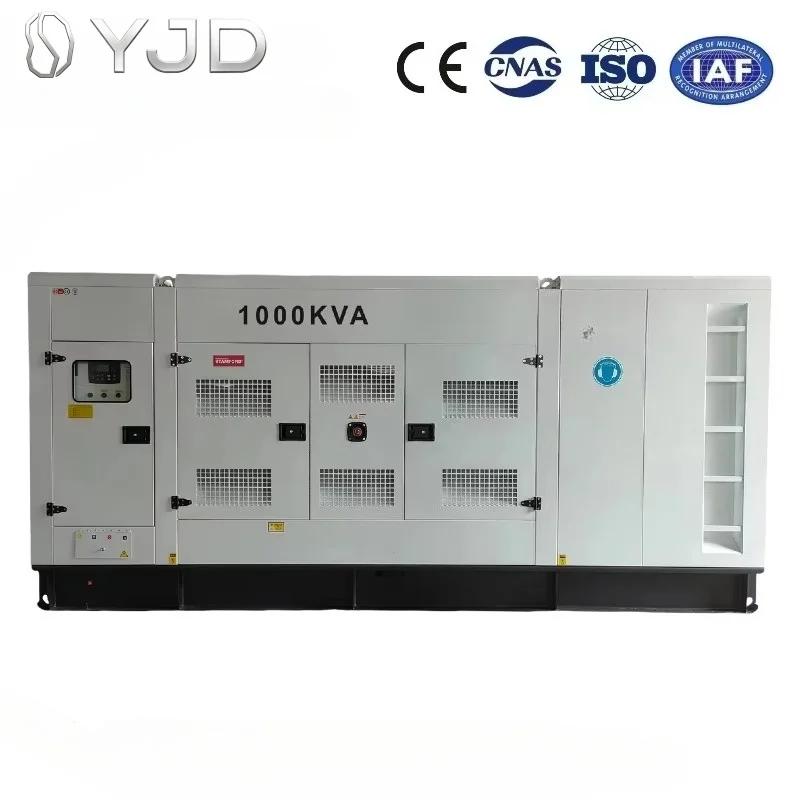 Generador Silencioso 800KW 1000KVA 1000KW 1MW 1250KVA 1500KVA Big Power Weichai Original Engine Soundproof for Network Station