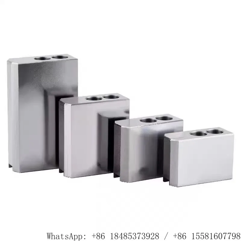 6/8/10/12 Inch Hydraulic Chuck Extended Raw Soft Jaws Machinable Lathe Power Chuck Teeth Jaws