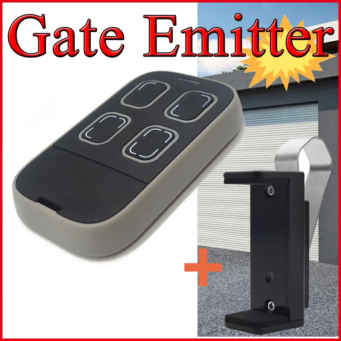 Universal Multi Frequency Duplicator 280-868MHz Fixed & Rolling Code 433MHz Garage Door Gate Remote Control Handheld  Visor Clip