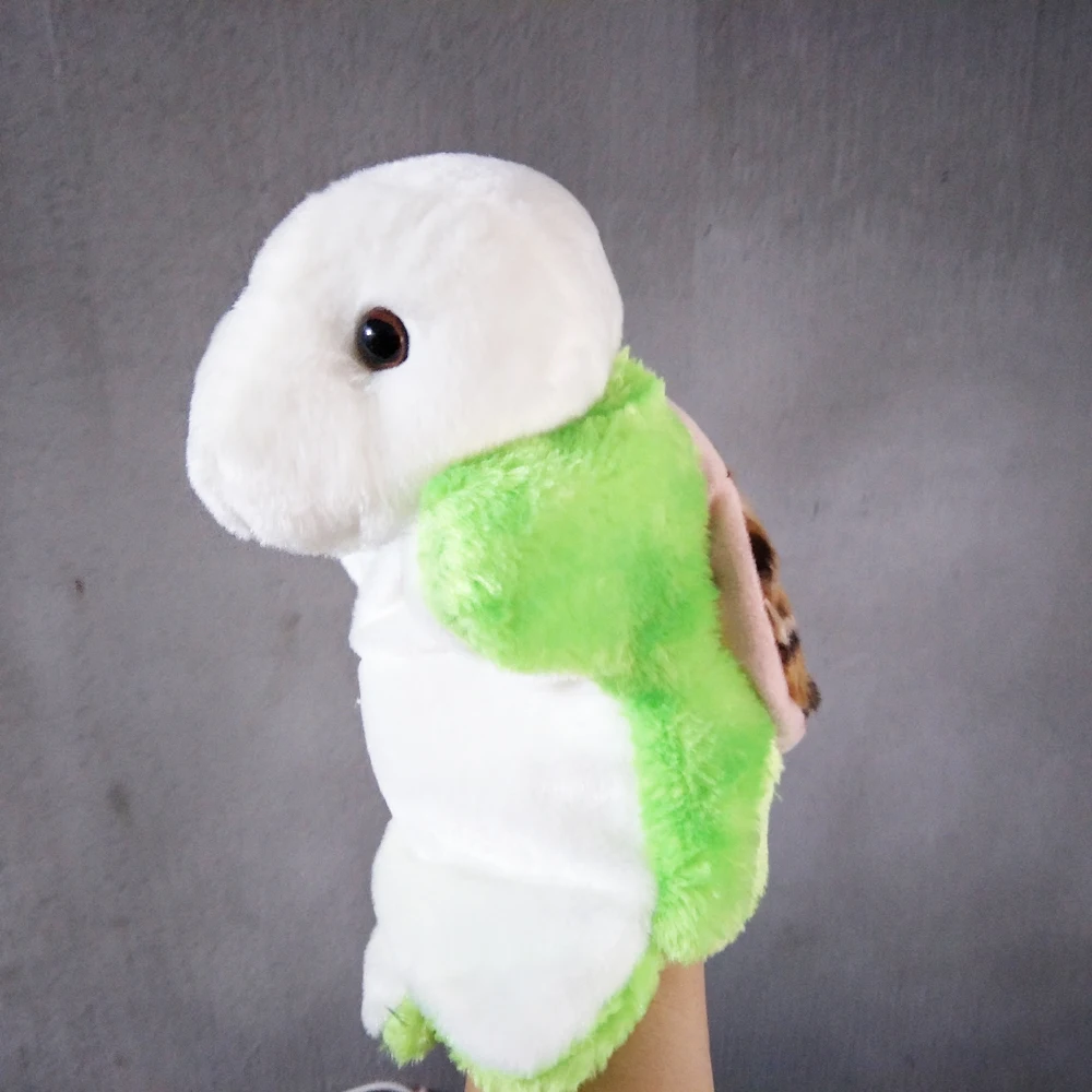 Weiches gefülltes Geschenk für Kleinkinder, Plüschtier, Schildkröte, Handpuppe