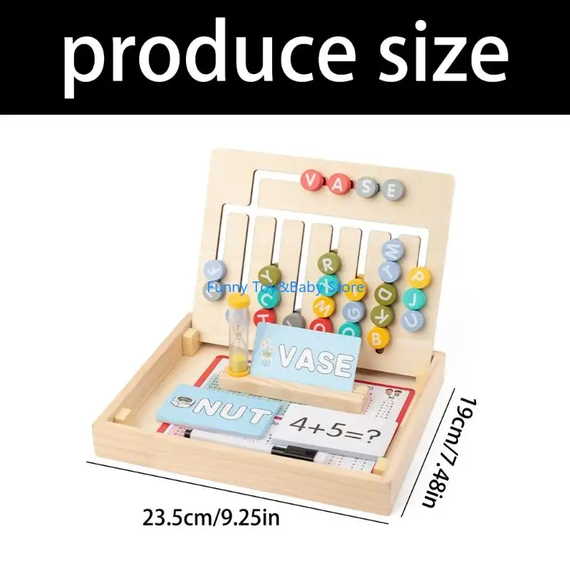 Educatief eiken scriptnummer puzzelspel voor kinderen Redeneren Training Cognitieve ontwikkeling Reisvriendelijk leren speelgoed