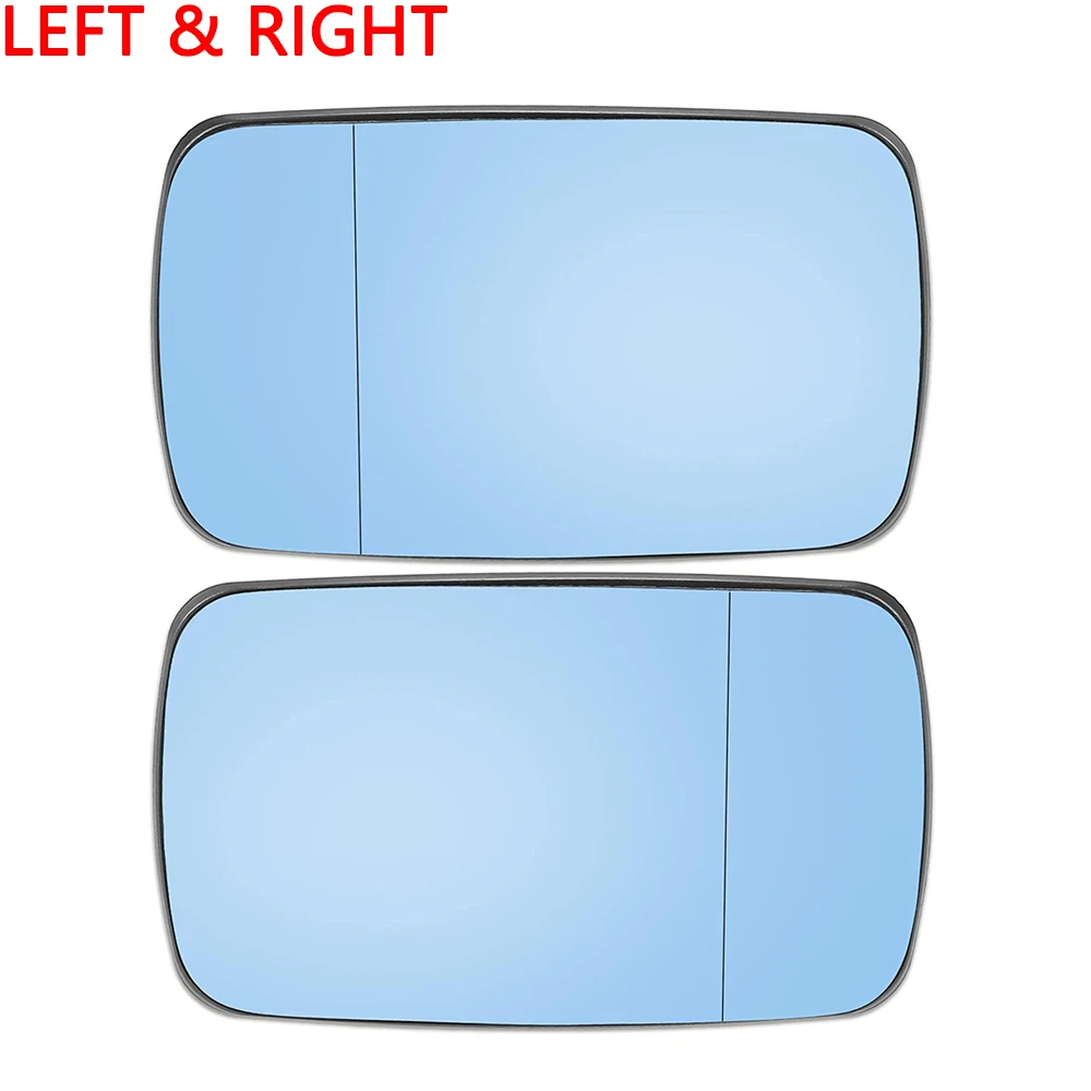 2PCS Side Rearview Heated Mirror Glass for BMW 3 Series E46 4 door 318i 320i 325i 330i 1998-2006 51168250437 51168250438