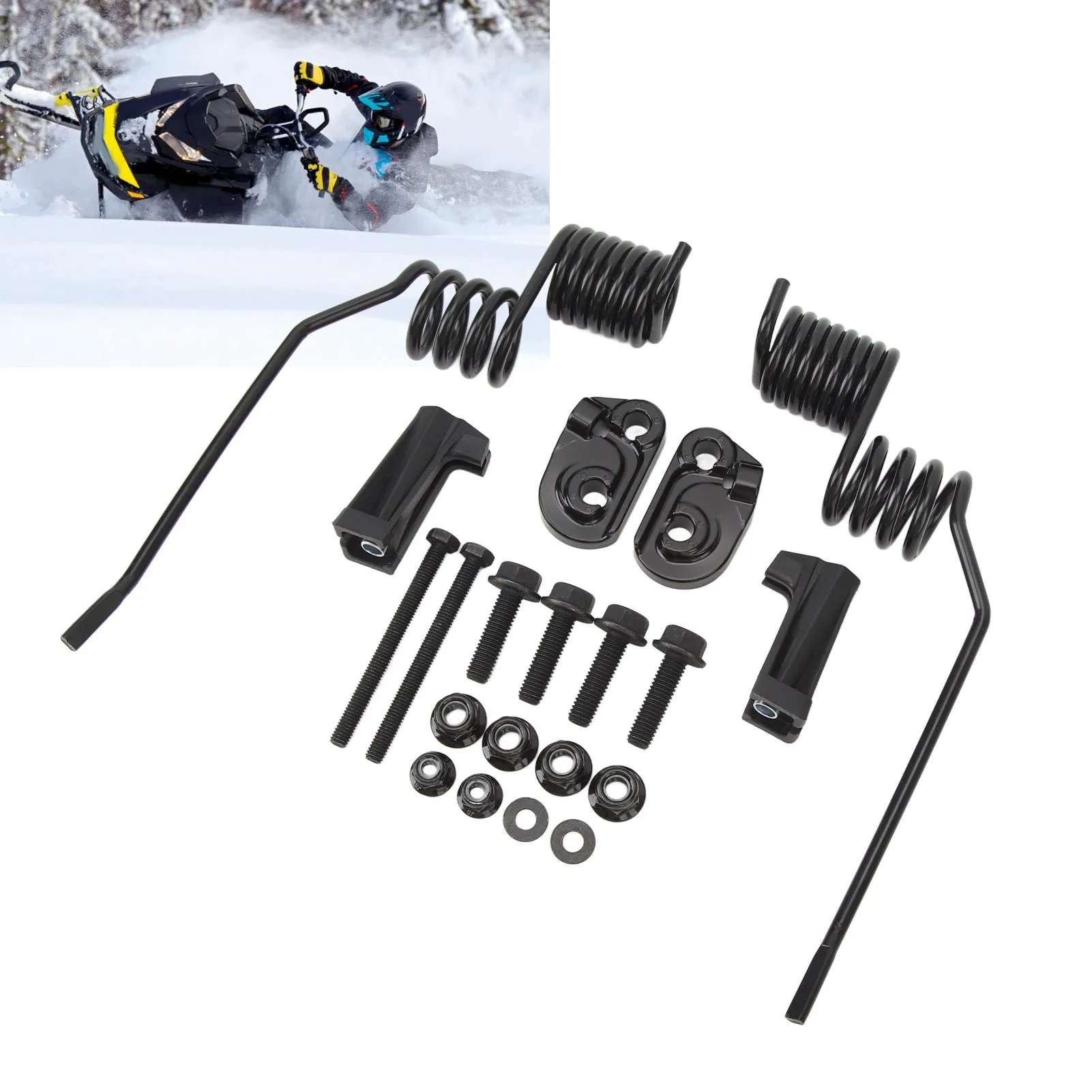 Spring Style Ice Scratcher 860201140 Rugged Reliable Rail Mount Ice Scratchers Replacement for Ski-Doo 600 850 Summit Sport