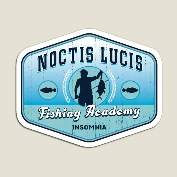 Noctis Lucis Fishing Academy  Magnet for Fridge Organizer Magnetic Refrigerator Funny Toy Cute Home Holder  Decor Colorful Kids