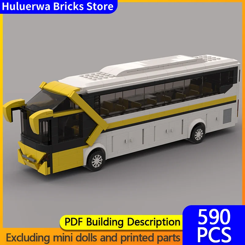 

Speed Hypercar Model MOC Building Bricks KLQ6122 Tourist Bus Modular Technology Gifts Holiday Assemble Children Toys Suit